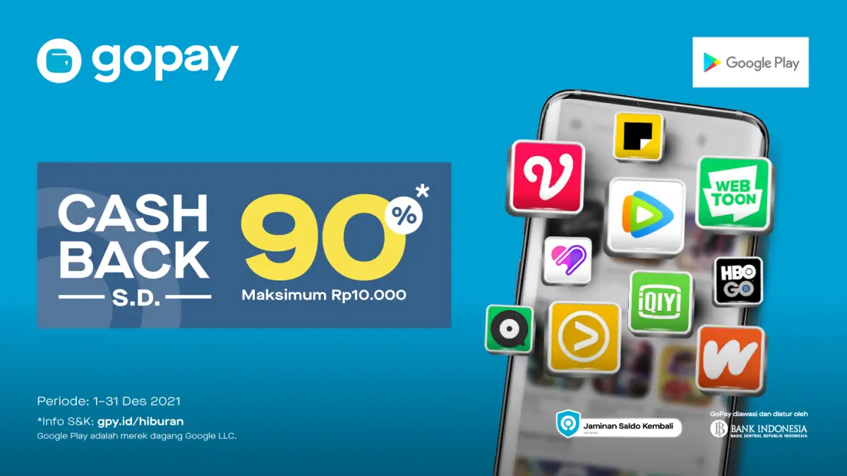 Berlangganan Streaming di Aplikasi Genflix, Vidio, Viu dan Mola TV Melalui GoPay (Sumber : Gojek)