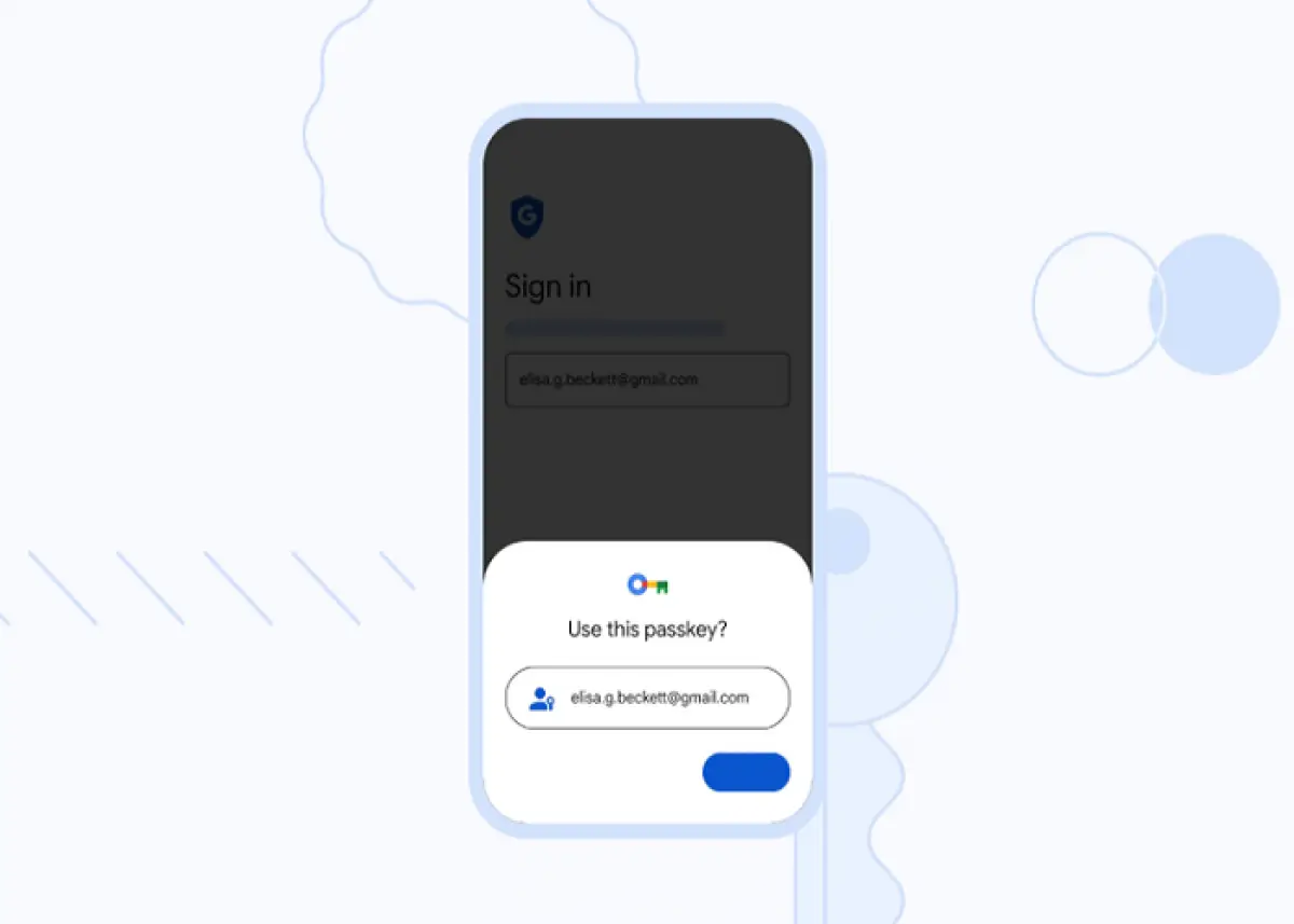Ilustrasi fitur baru, Passkey Google (Sumber : Google)