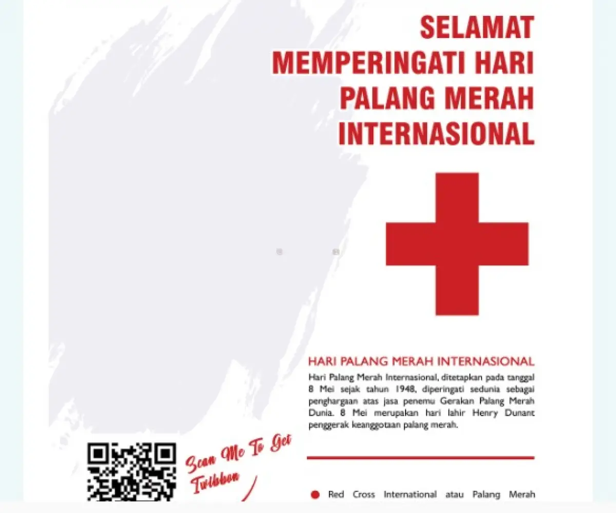 Twibbon Hari Palang Merah Internasional (Sumber : twibbonize.com)