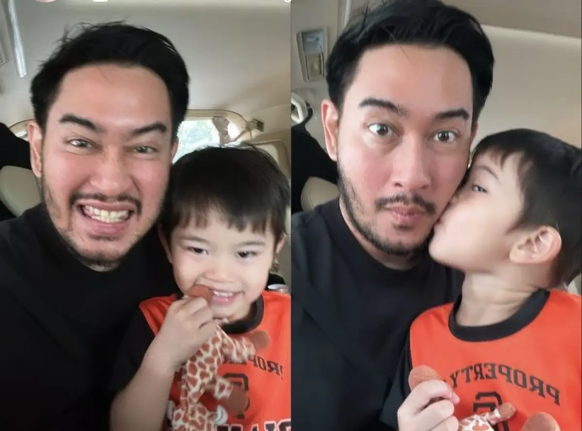Jeje momong anak (Instagram.com/ritchieismail)