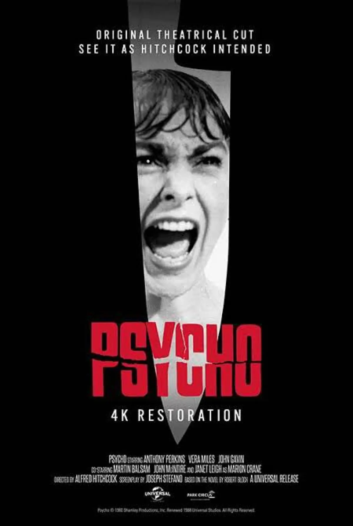 Poster film Psycho (1960).