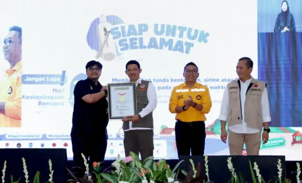 Hari Kesiapsiagaan Bencana 2025 di NTB Pecahkan Rekor MURI