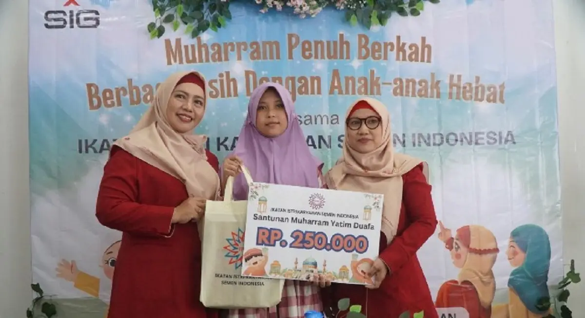 IIKSMI Tebar Kepedulian Muharram dengan Berbagi kepada Anak Yatim (Sumber : Dok. Lenterakata)