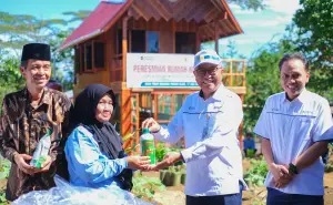 Pusri Bangun Rumah Kompos, Dukung Petani Desa Tebat Berdaya (Sumber : Dok. Sumeks.co)