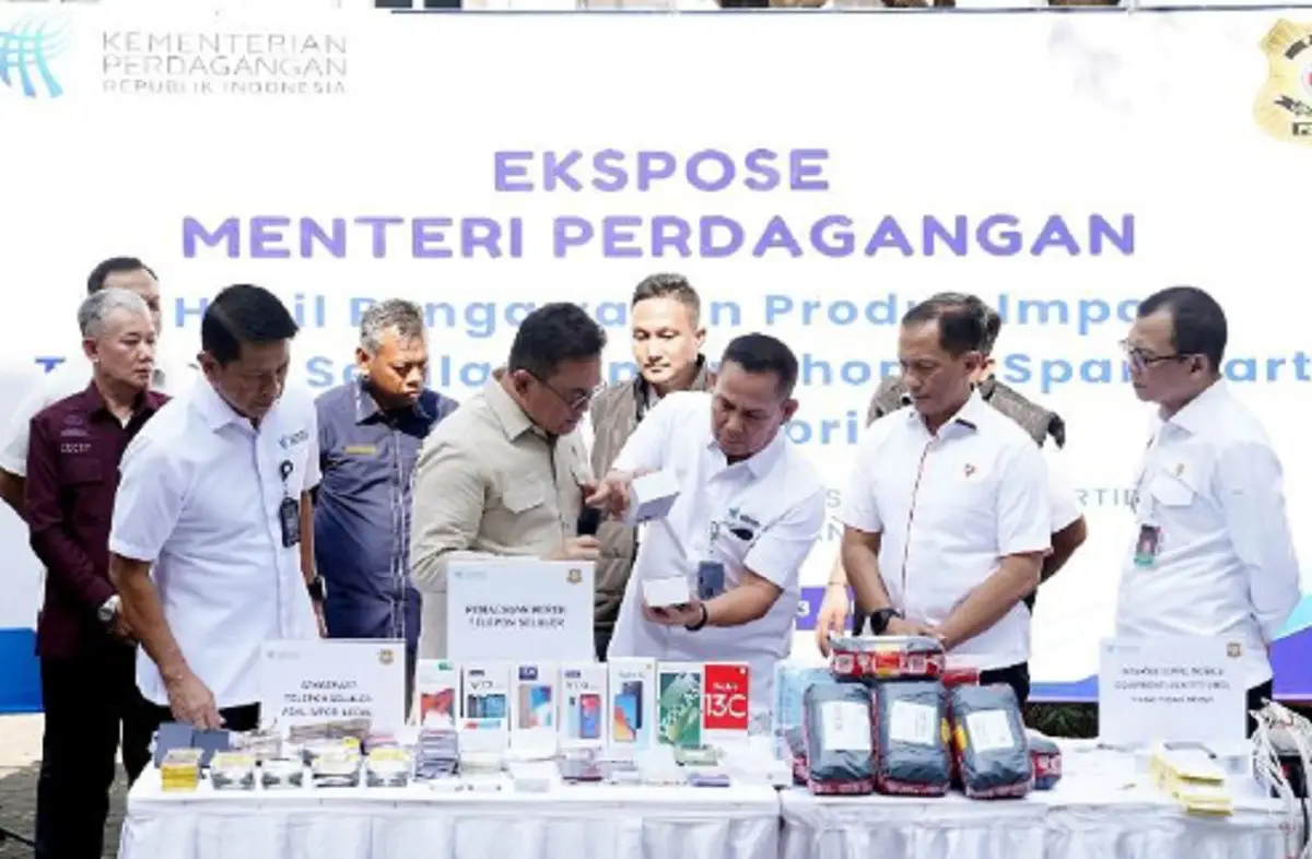 Kemendag Bongkar Produksi Smartphone Rekondisi Ilegal Bernilai Miliaran Rupiah (Sumber : Dok Kemendag)