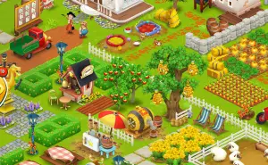 Ilustrasi gim simulasi berkebun (Sumber : Playstore/Hay Day)