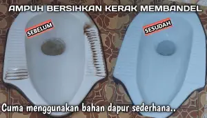 Cara Membersihkan Kloset Berkerak dengan Bahan Sederhana (Sumber : YouTube/Nurussiyamah)