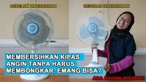 Cara Membersihkan Kipas Angin Tanpa Dibongkar (Sumber : YouTube/my asisten)