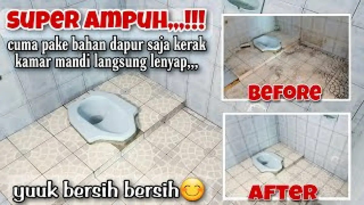 Tips Membersihkan Keramik Kamar Mandi dari Kerak Membandel (Sumber : YouTube/Zulaikha pratiwy)