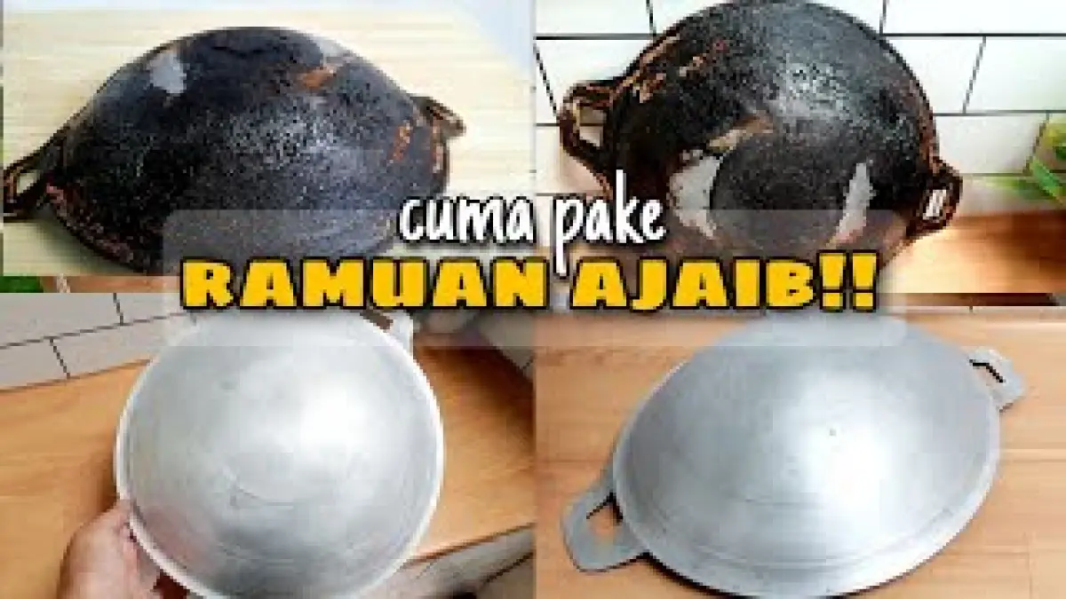 Cara Membersihkan Wajan Gosong Parah dengan Bahan Sederhana di Rumah (Sumber : YouTube/Zulaikha pratiwy)