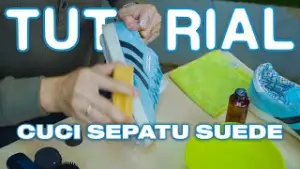 Tutorial Lengkap Mencuci Sepatu Berbahan Suede: Tips & Langkah Aman (Sumber : YouTube/Tirta PengPengPeng)