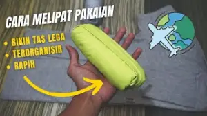 Tips Melipat Baju Agar Rapi dan Hemat Tempat Saat Packing (Sumber : YouTube/SabangMeraukeID)